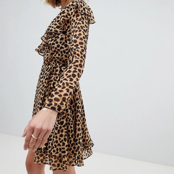 Free People Animal print wrap dress! - Picture 4 of 4